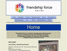 Tablet Screenshot of friendshipforcedallas.org